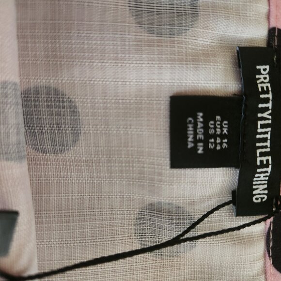 Pretty Little Thing Polka Dot Skirt Set NWT - Picture 3 of 9